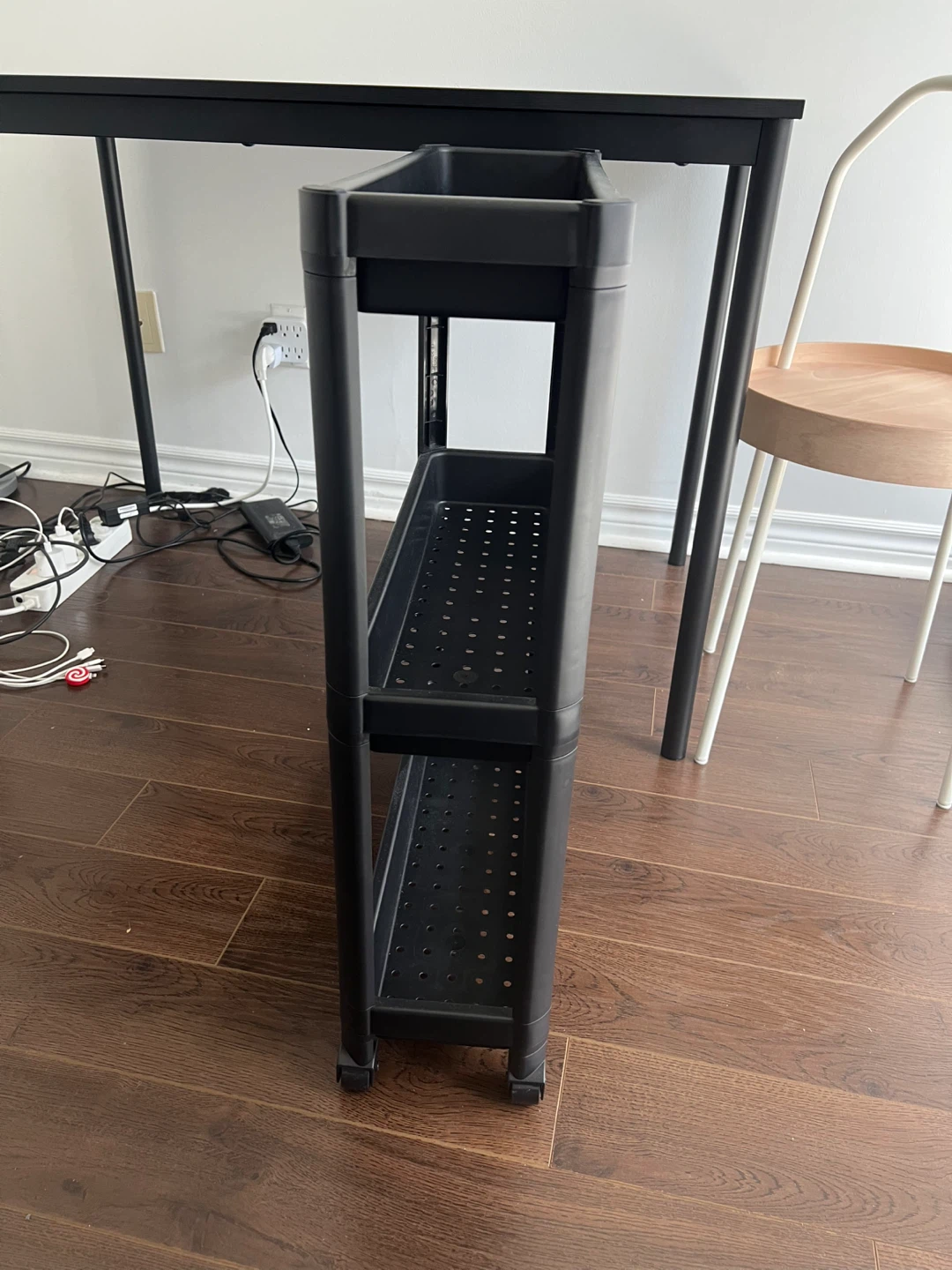2 Ikea Vesken Narrow Rolling Storage Carts - photo 3