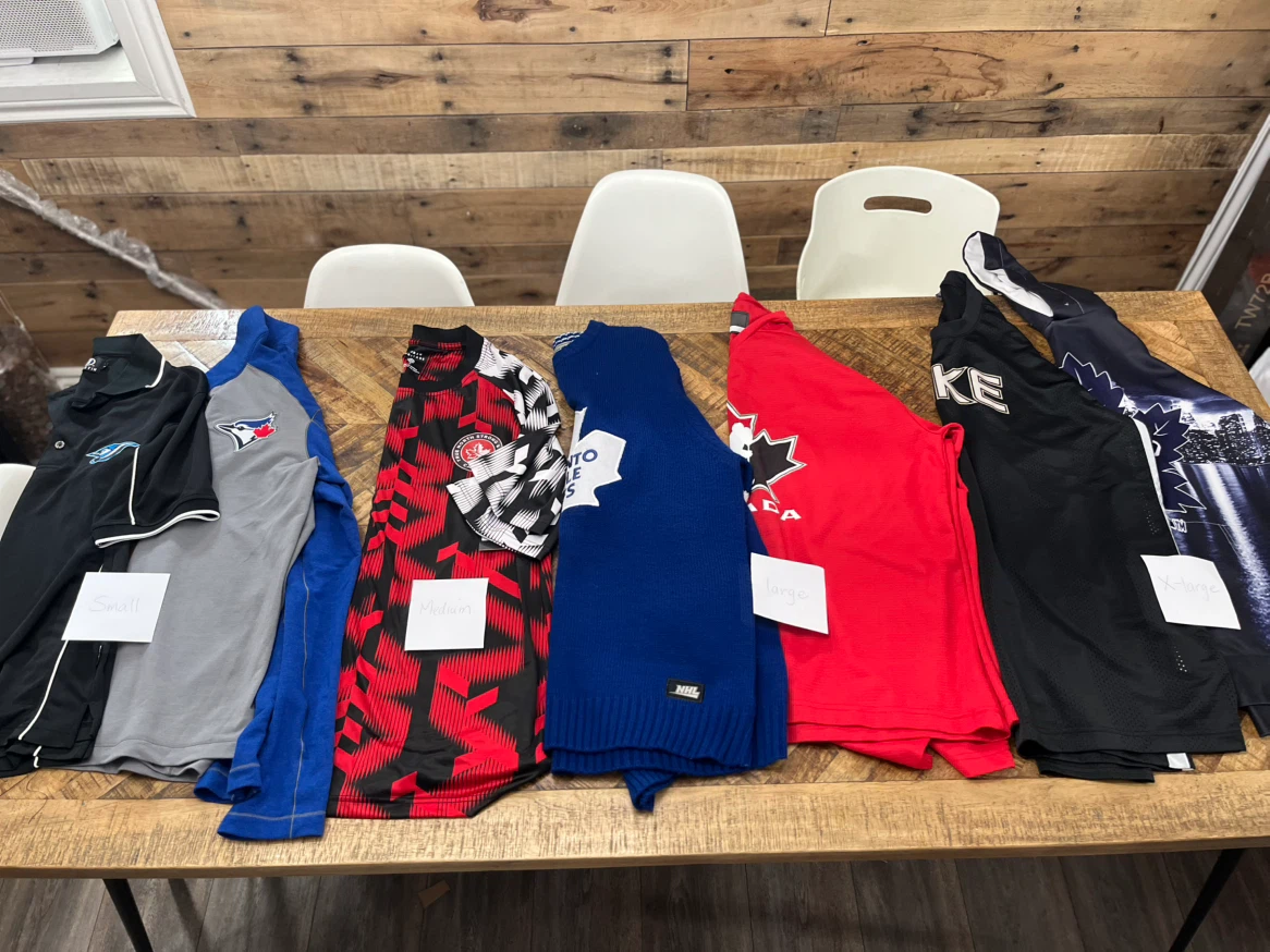 Assorted NHL and Sports Team Apparel