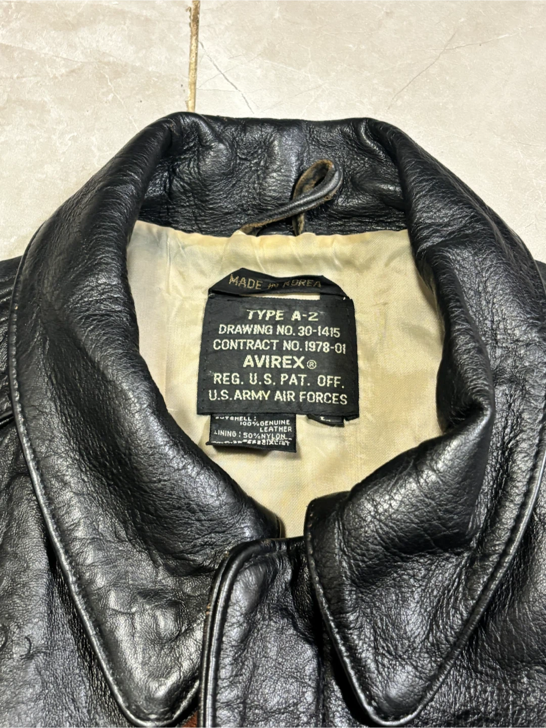 90s Avirex Type A-2 Dream Girl '68 Leather Jacket - photo 3