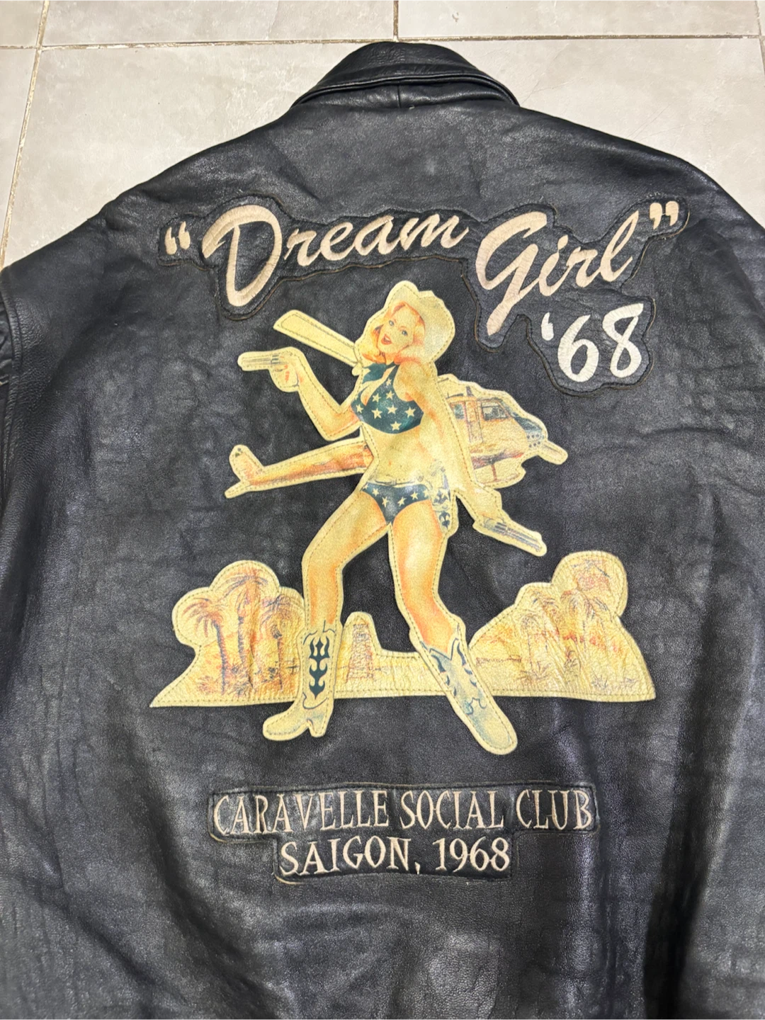 90s Avirex Type A-2 Dream Girl '68 Leather Jacket - photo 4