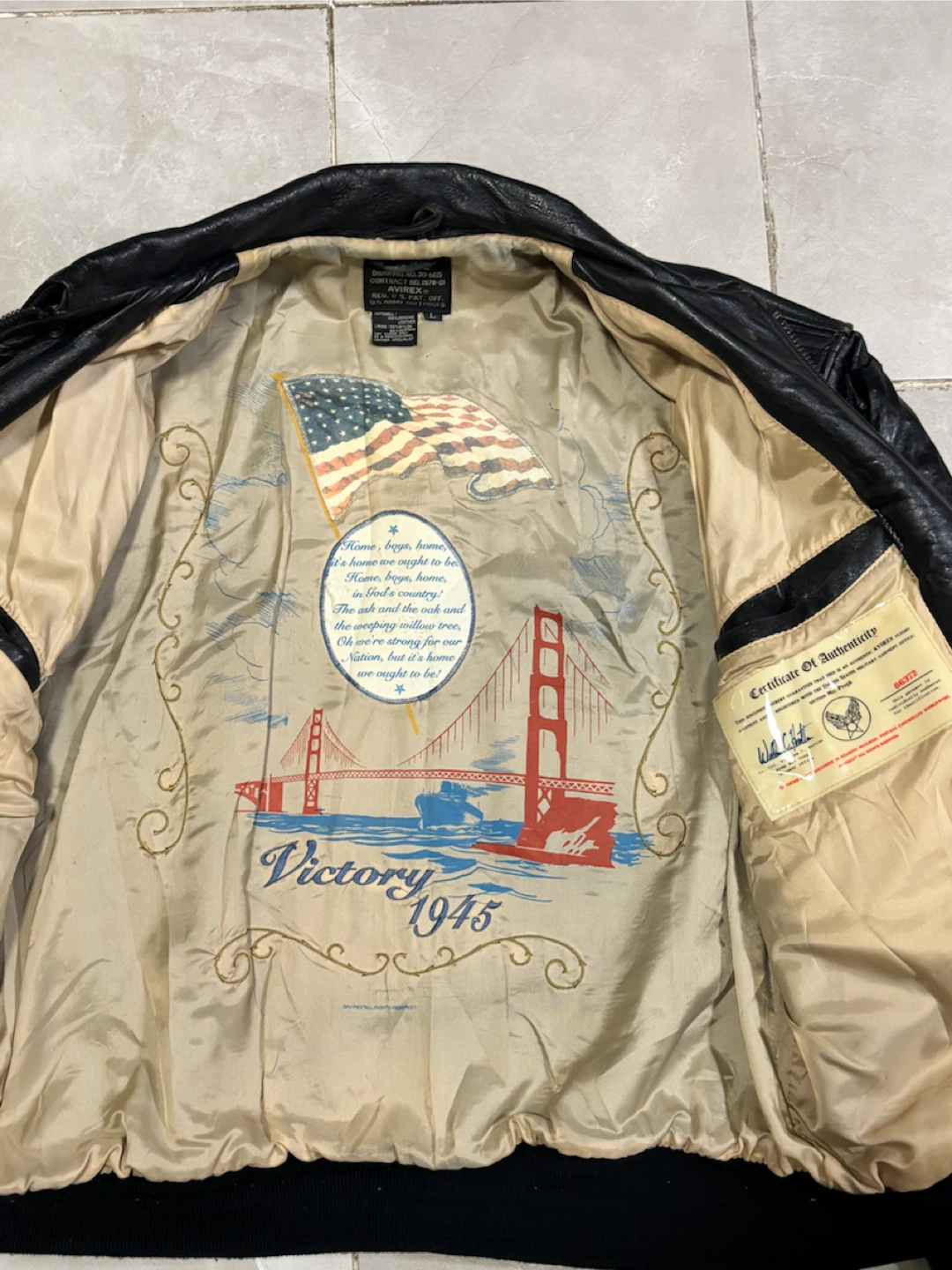 90s Avirex Type A-2 Dream Girl '68 Leather Jacket - photo 5