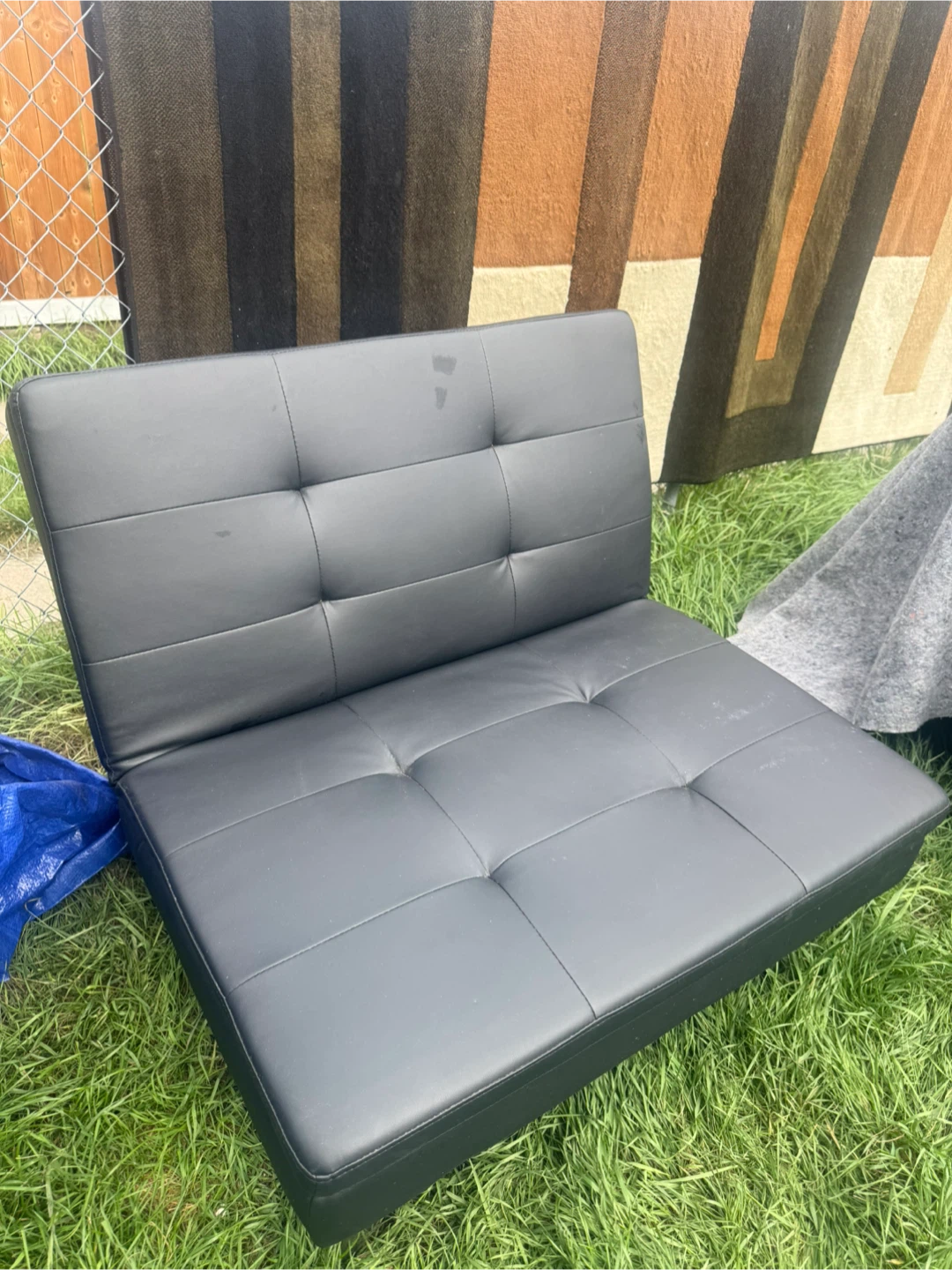 Black Convertible Chair to ottoman - photo 3