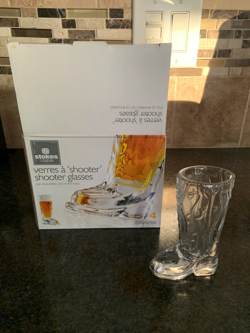 Stokes Glass Shooter Glasses - Set of 4