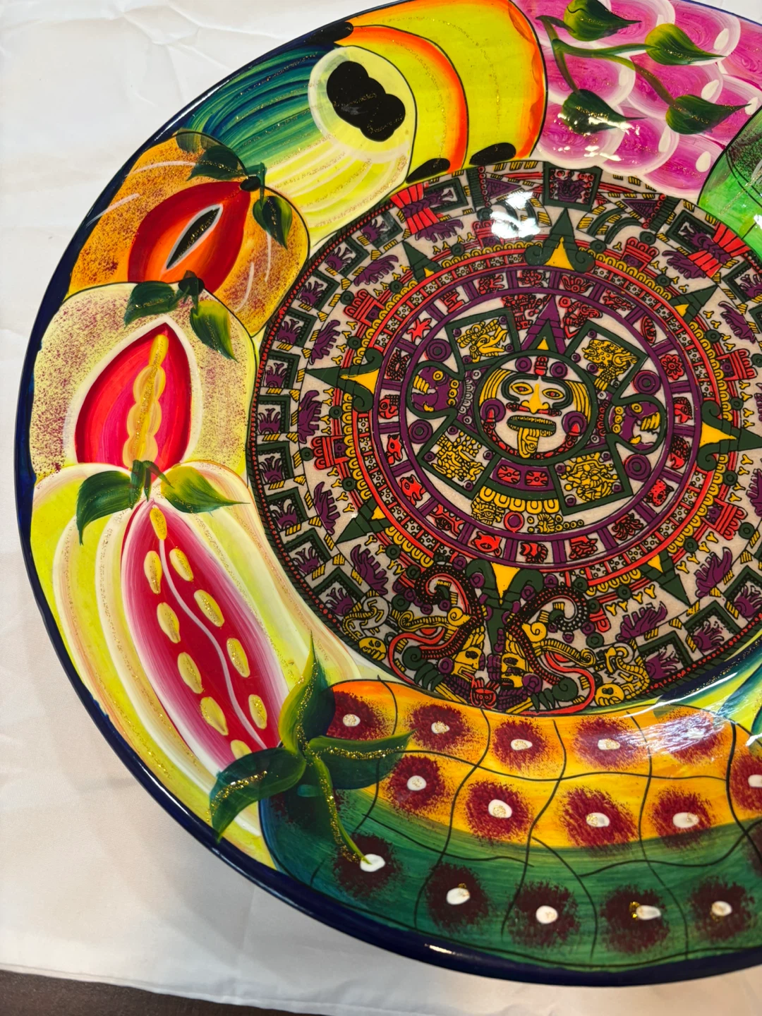 Mexican Mayan Calendar Decorative Ceramic Plate - photo 4
