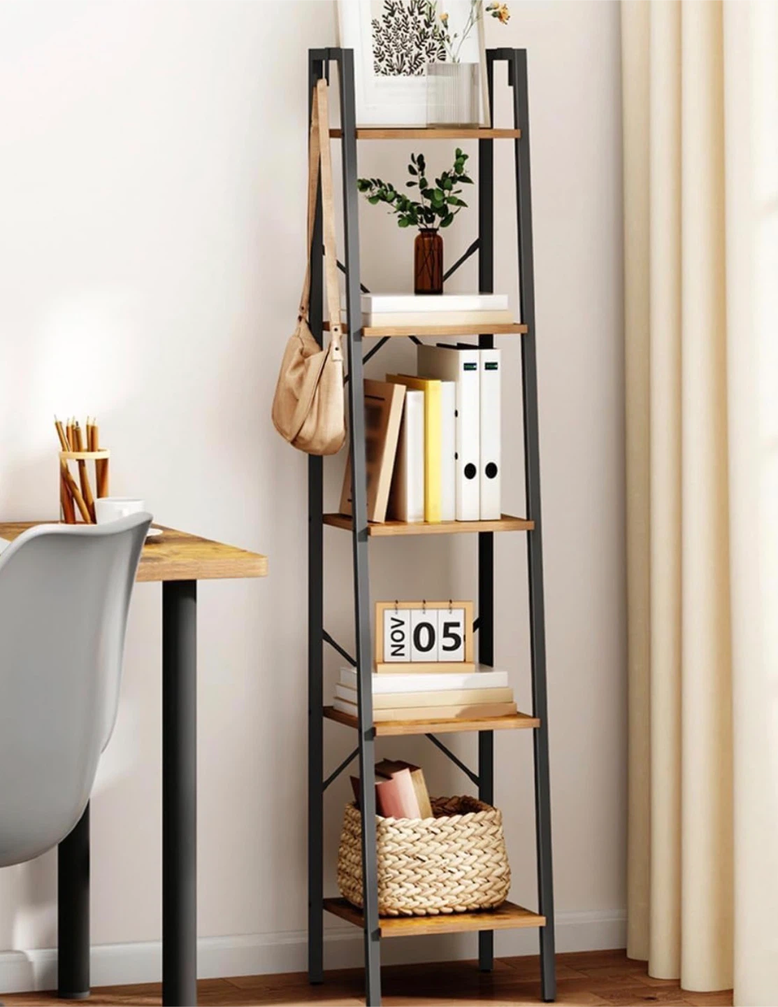 5-Shelf Ladder Bookshelf - photo 5