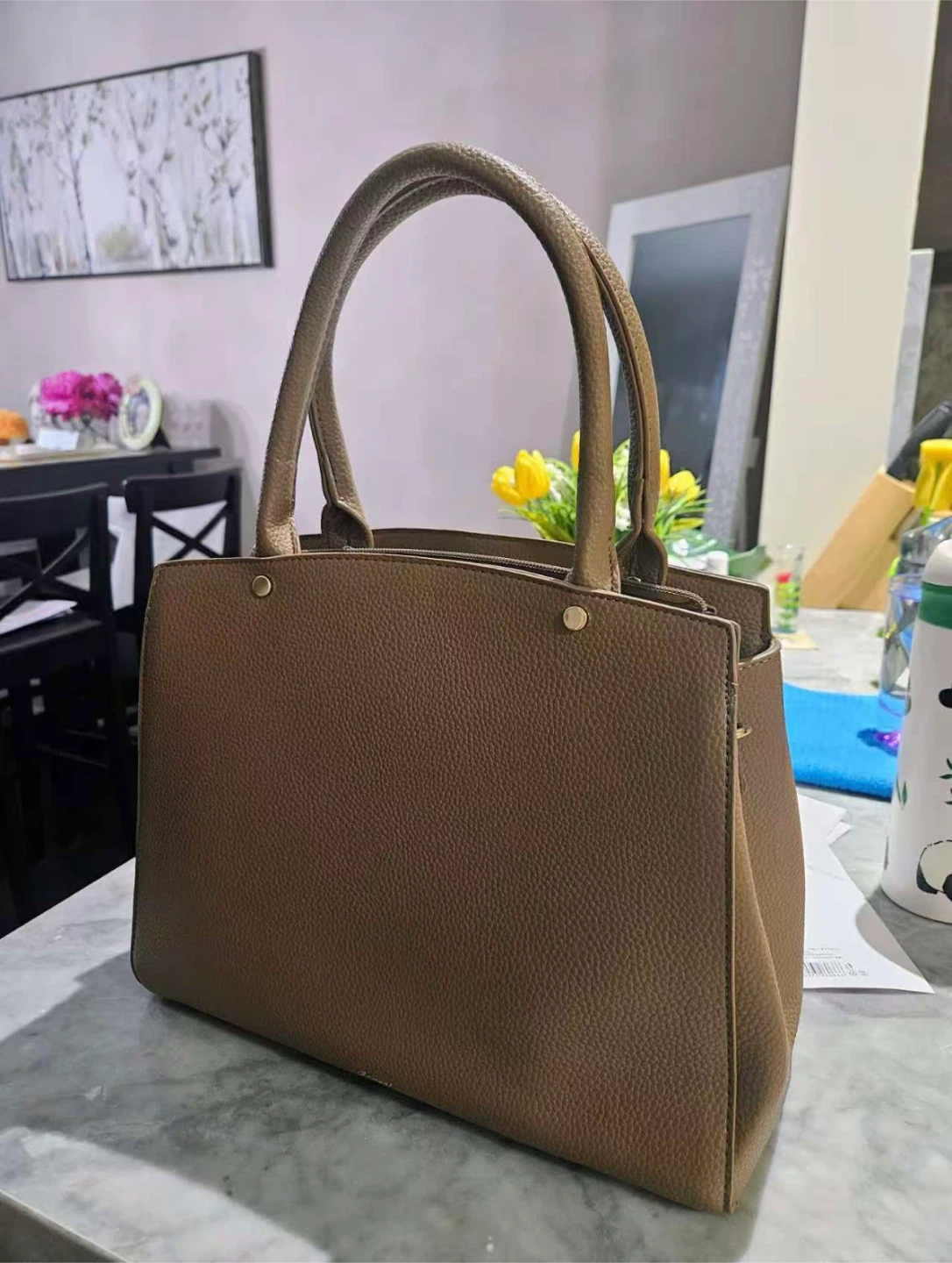 Brown Handbag with Bow Detail - NEED TO SELL EVERYTHING - photo 2