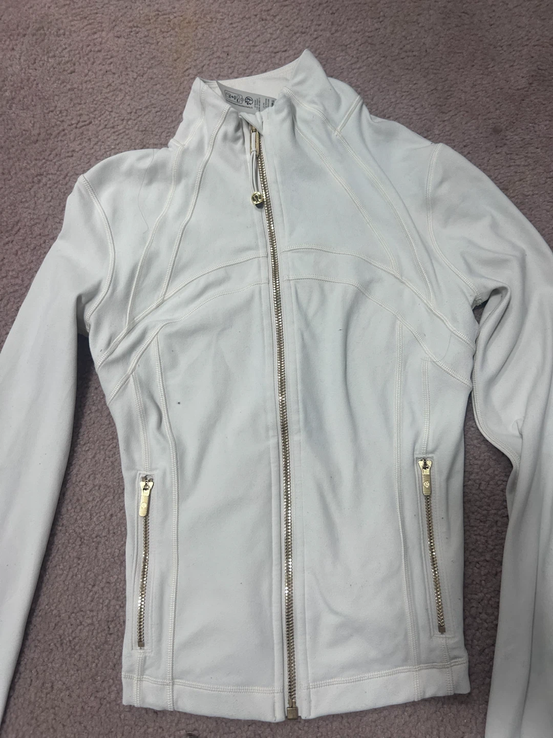 Lululemon White Full Zip Jacket