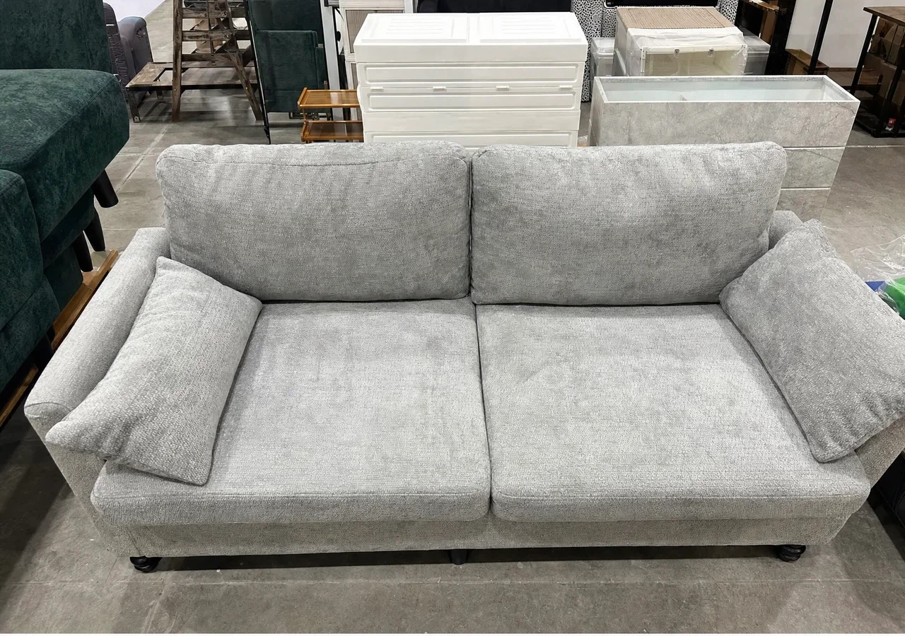 (NEW) Grey Loveseat Sofa
