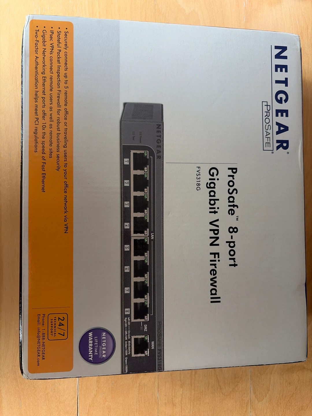 NETGEAR ProSAFE 8-port Gigabit VPN Firewall - photo 2