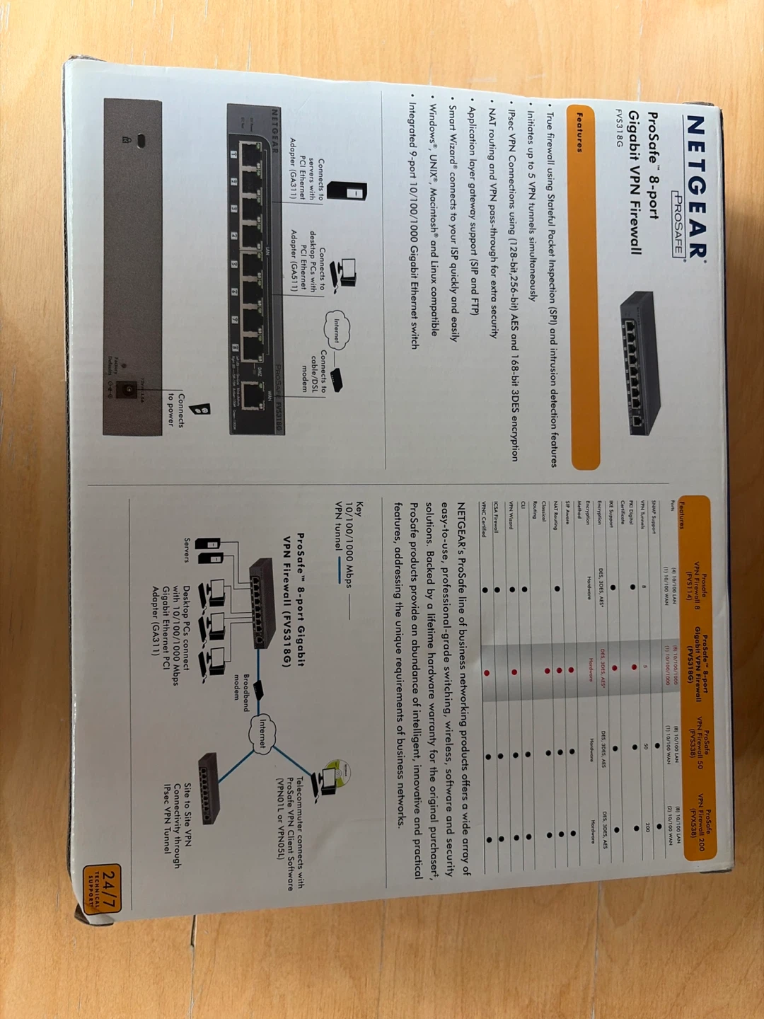 NETGEAR ProSAFE 8-port Gigabit VPN Firewall - photo 3