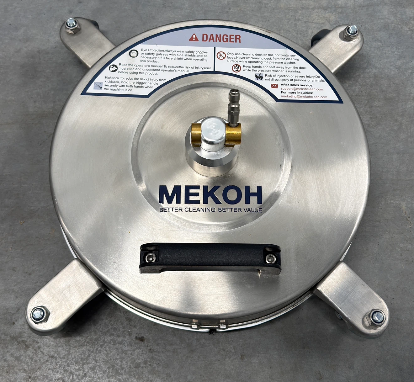 MEKOH 14” 4500 PSI Pressure Washer Surface Cleaner - photo 2