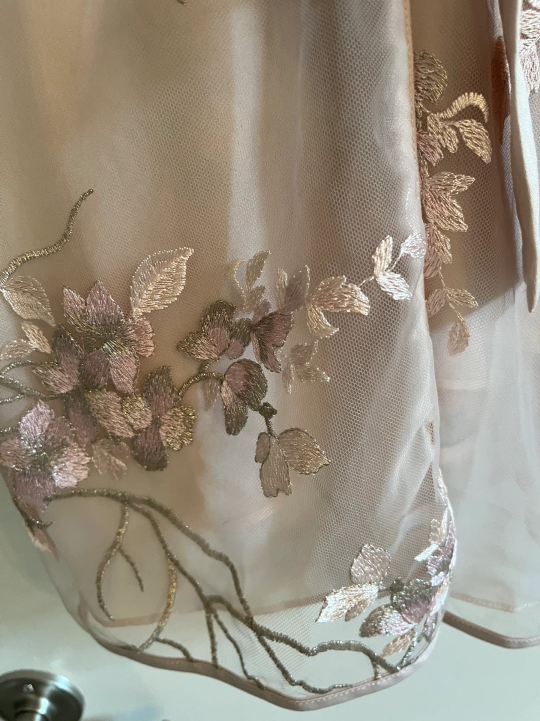 Rya Collection Floral Embroidered Mesh Chemise - photo 5