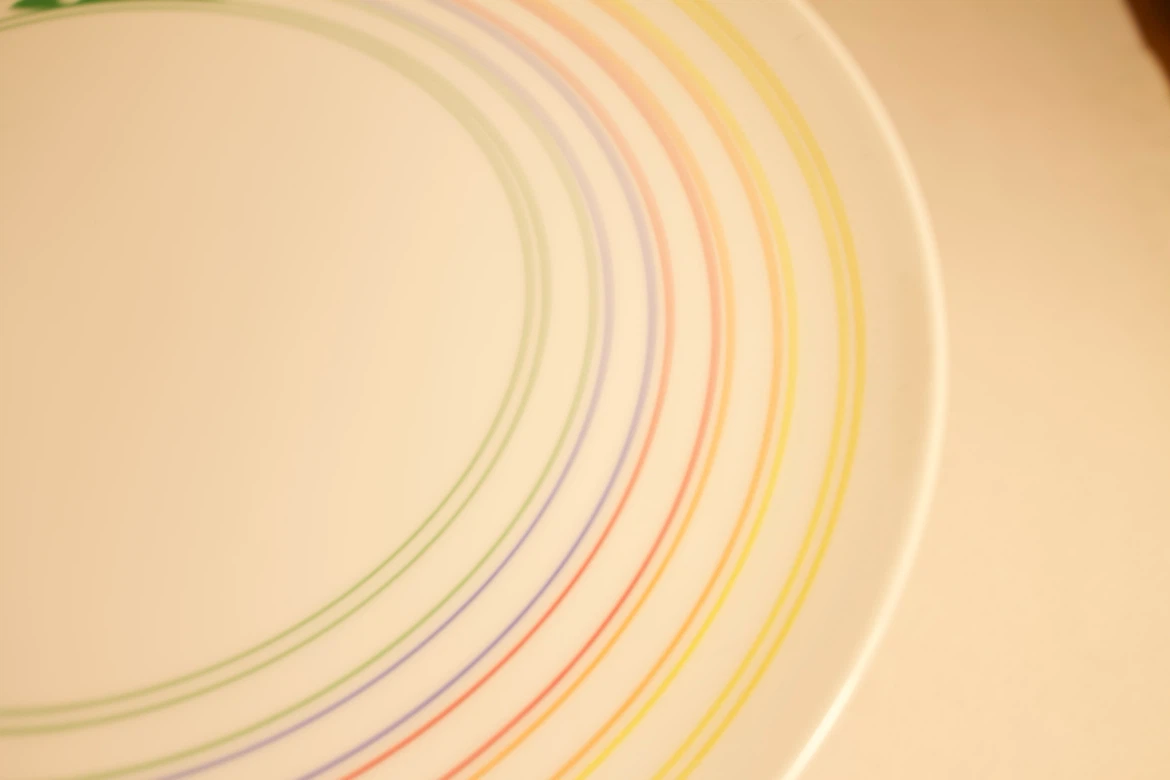 Retro Cake Stand with Rainbow Design - photo 3