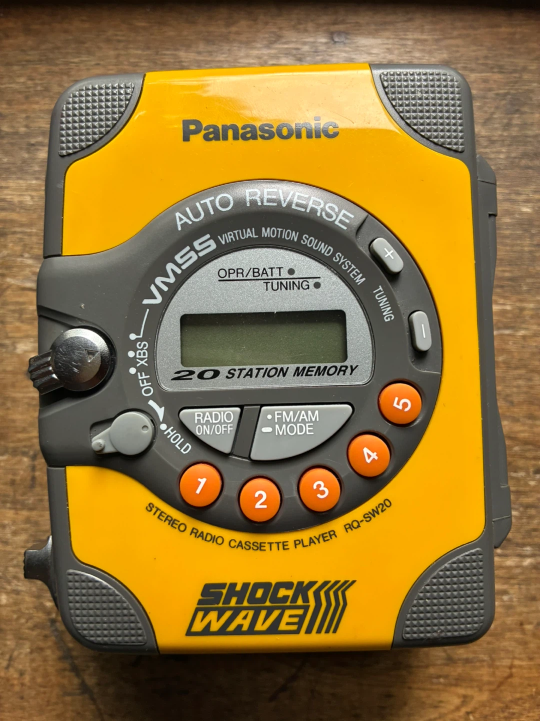 Vintage Panasonic Shock Wave RQ-SW20 Cassette Radio Walkman