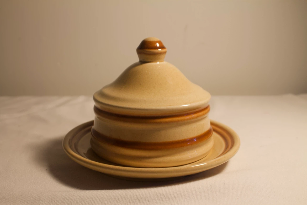 Ceramic Butter Dish Beauceware Vintage