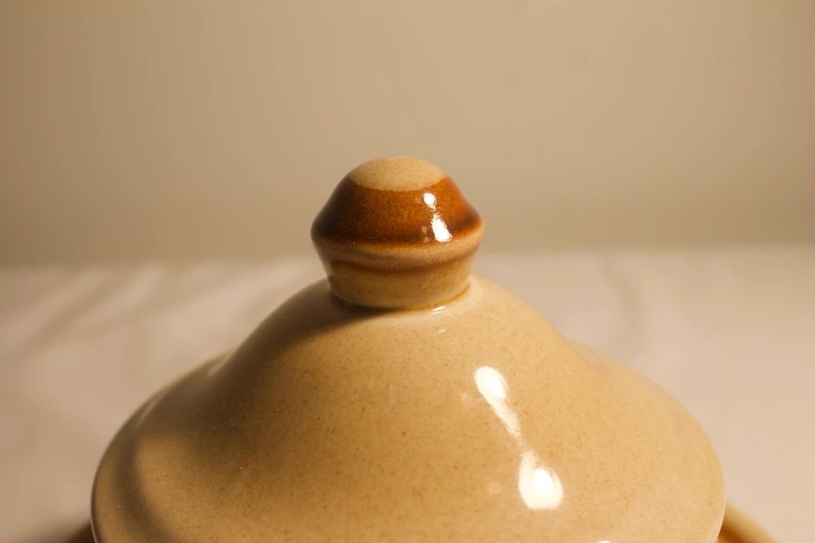 Ceramic Butter Dish Beauceware Vintage - photo 3