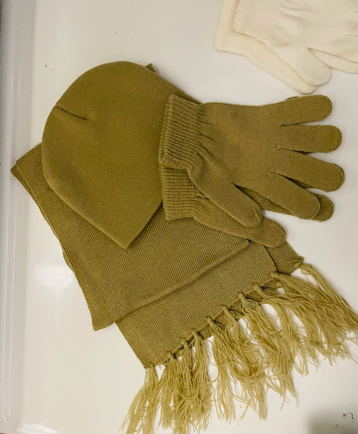 Beanie, Scarf, and Gloves Set