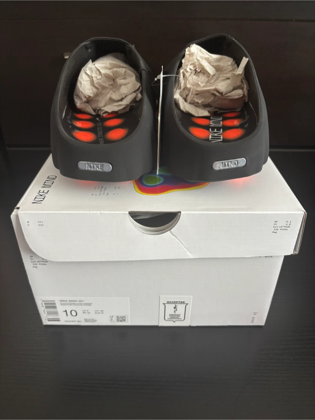 Nike Mind 001 Slide Black Chrome size 10 Men’s/11 Women’s - photo 3