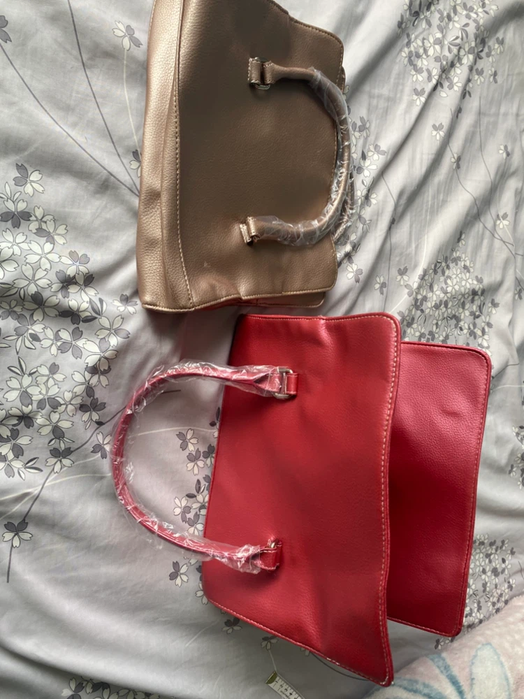 Two Handbags - Gold and Red - photo 3