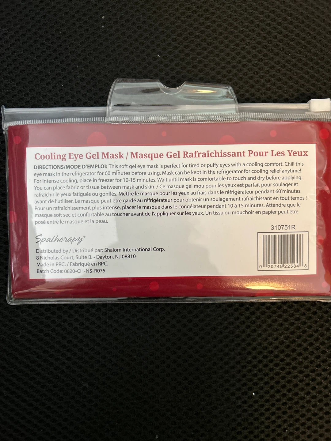 SpaTherapy Cooling Eye Gel Mask - photo 2