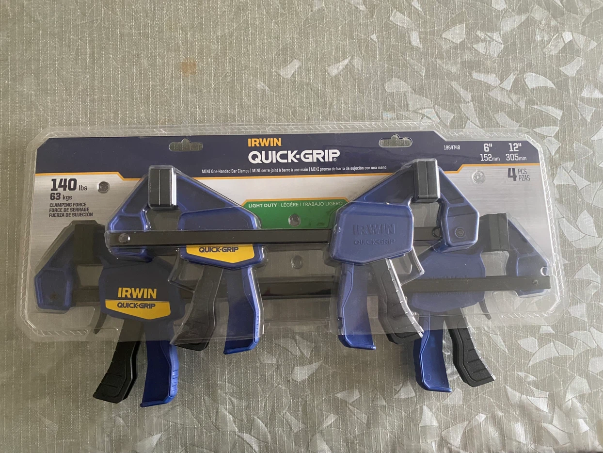 4pcs Irwin Quick Grip 6-inch Clamps