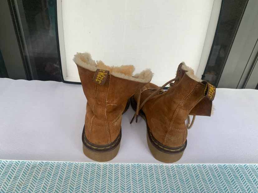 Fur Lined Suede Doc Martin Boots - photo 2