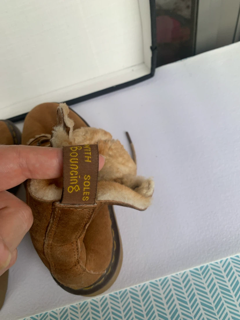 Fur Lined Suede Doc Martin Boots - photo 4