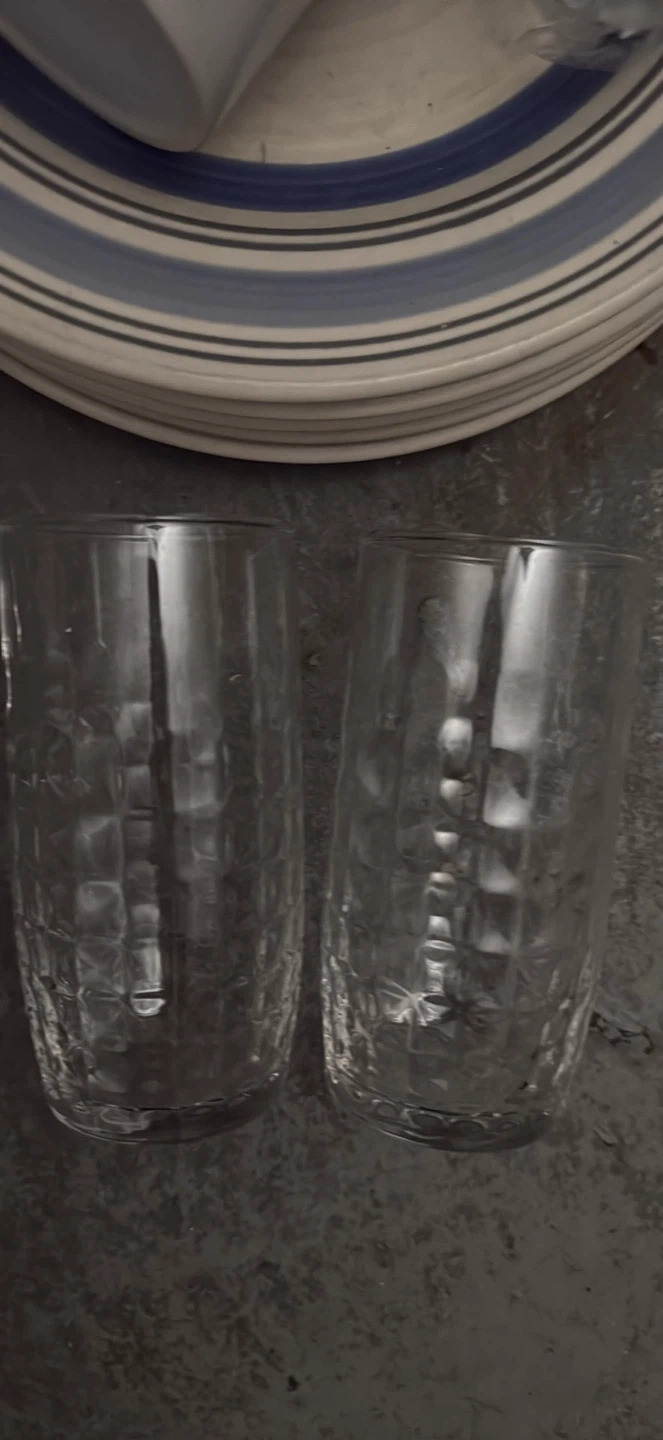Set of 4 Clear Glass Tumblers - photo 3