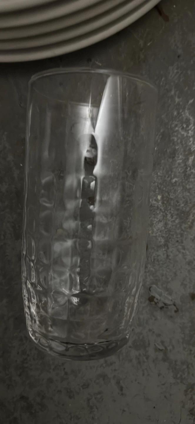 Set of 4 Clear Glass Tumblers - photo 4