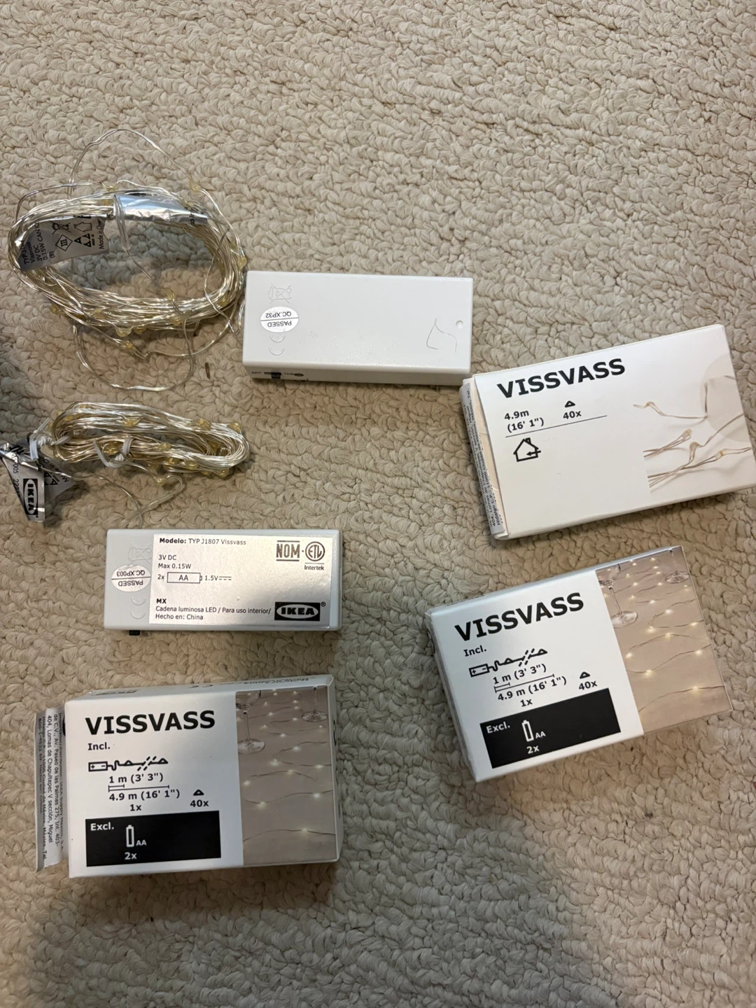 IKEA VISSVASS LED String Lights