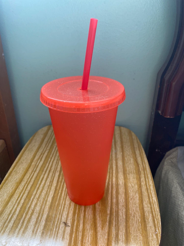 Reusable Tumbler with Straw