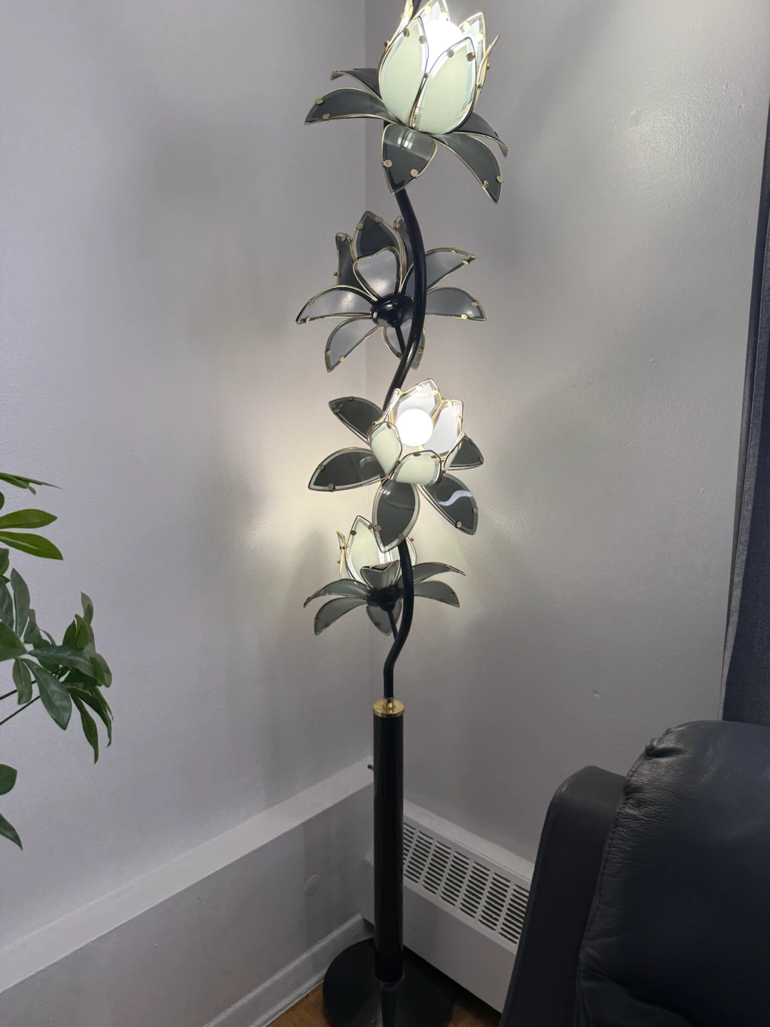 Lotus Flower Floor Lamp VINTAGE
