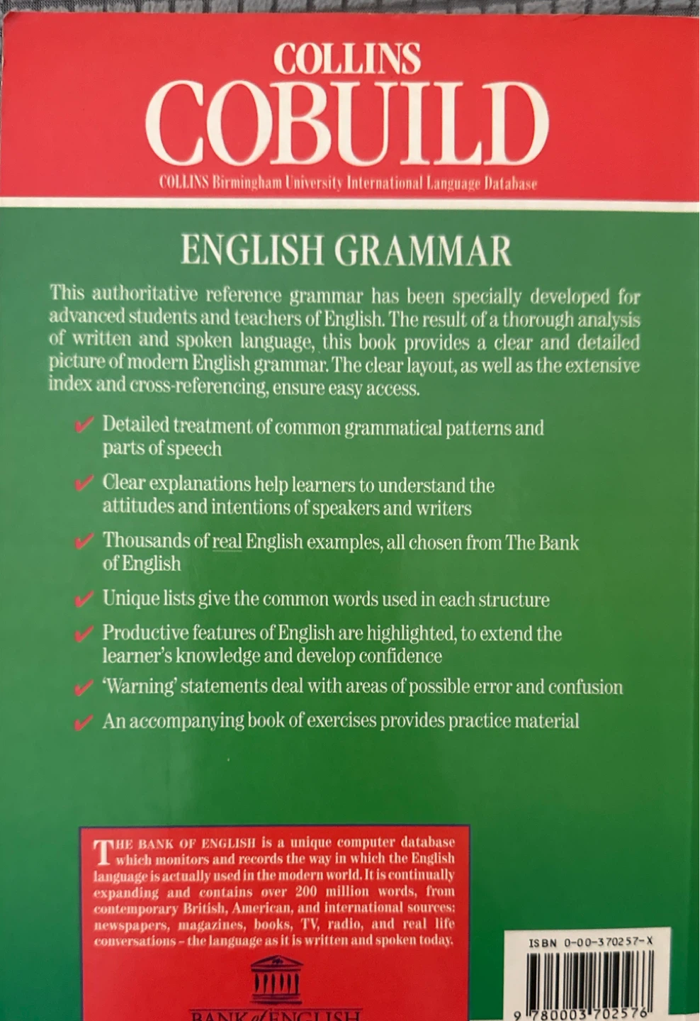 Collins COBUILD English Grammar Book