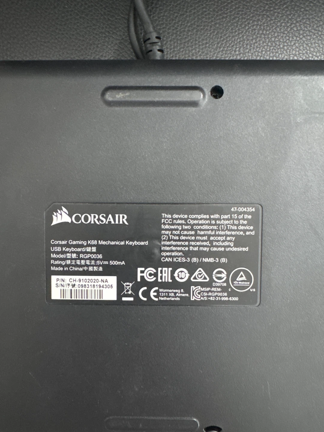 Corsair K68 Waterprpof Gaming Keyboard - photo 3