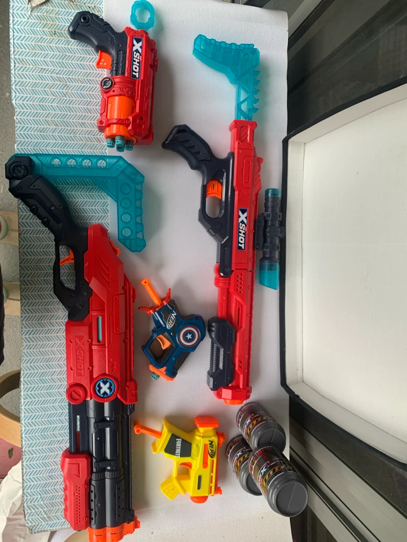 Zuru X-Shot and Nerf Toy Blaster Set