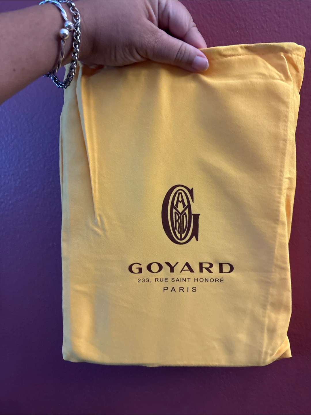 New Goyard Orange Clutch Pouch