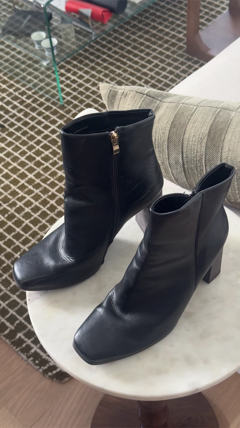 Black ankle boots