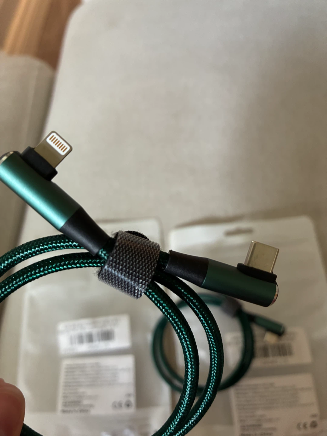 MOVING SALE 2x 0.5m Braided USB-C to Lightning Cable