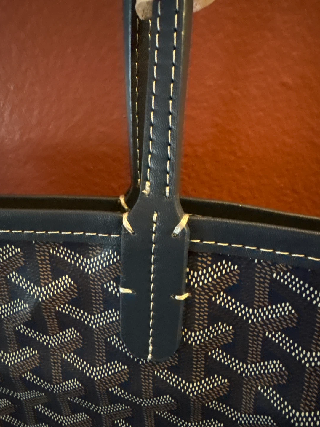 Blue Goyard Tote Bag with Pouch New - photo 4