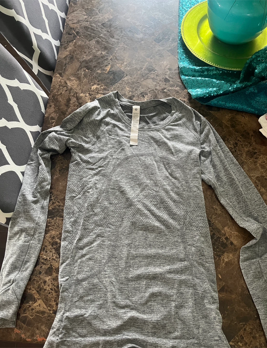 Lululemon Grey Long Sleeve Shirt