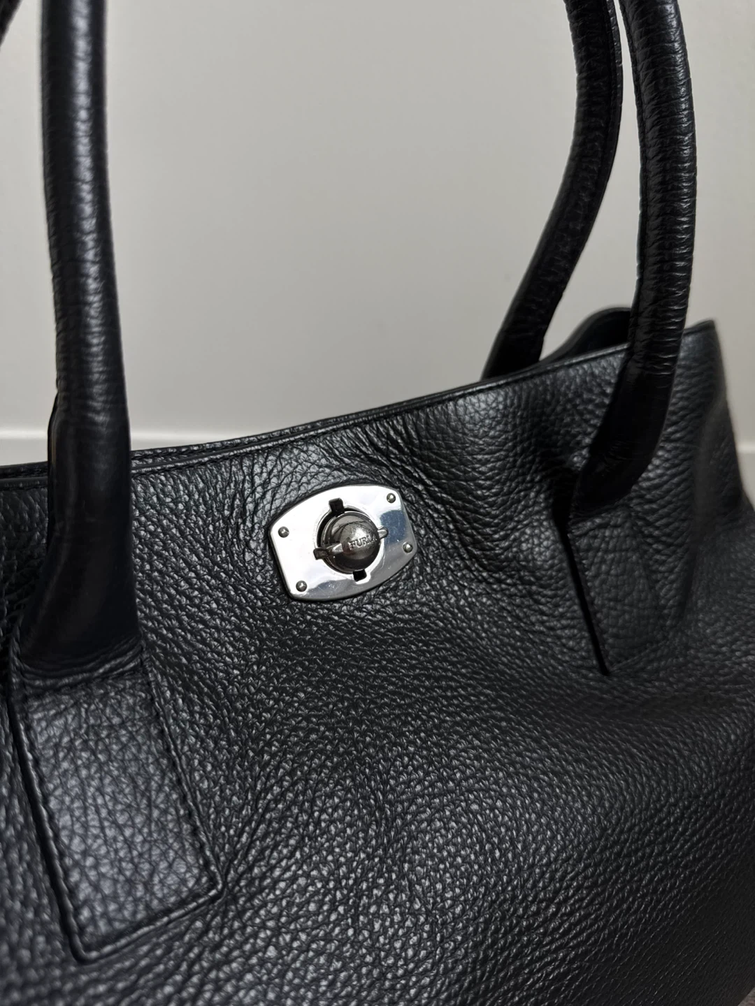 Furla Black Leather Tote Bag - photo 4