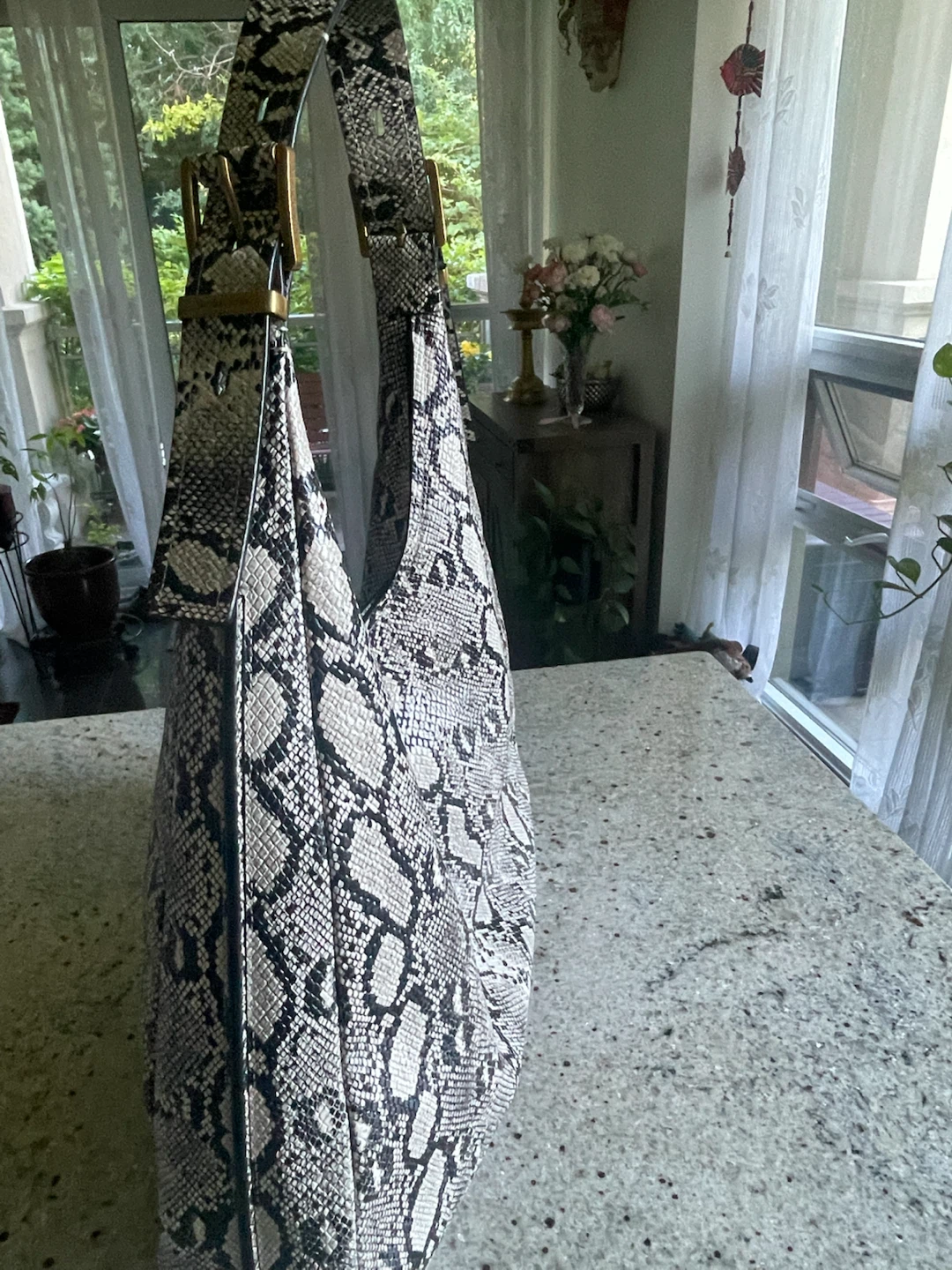 Michael Kors Nolita Large Hobo Bag Snake Print - photo 4
