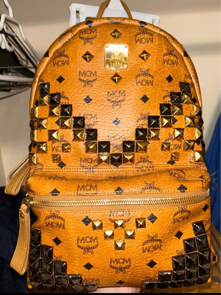 MCM Studded Backpack - photo 2