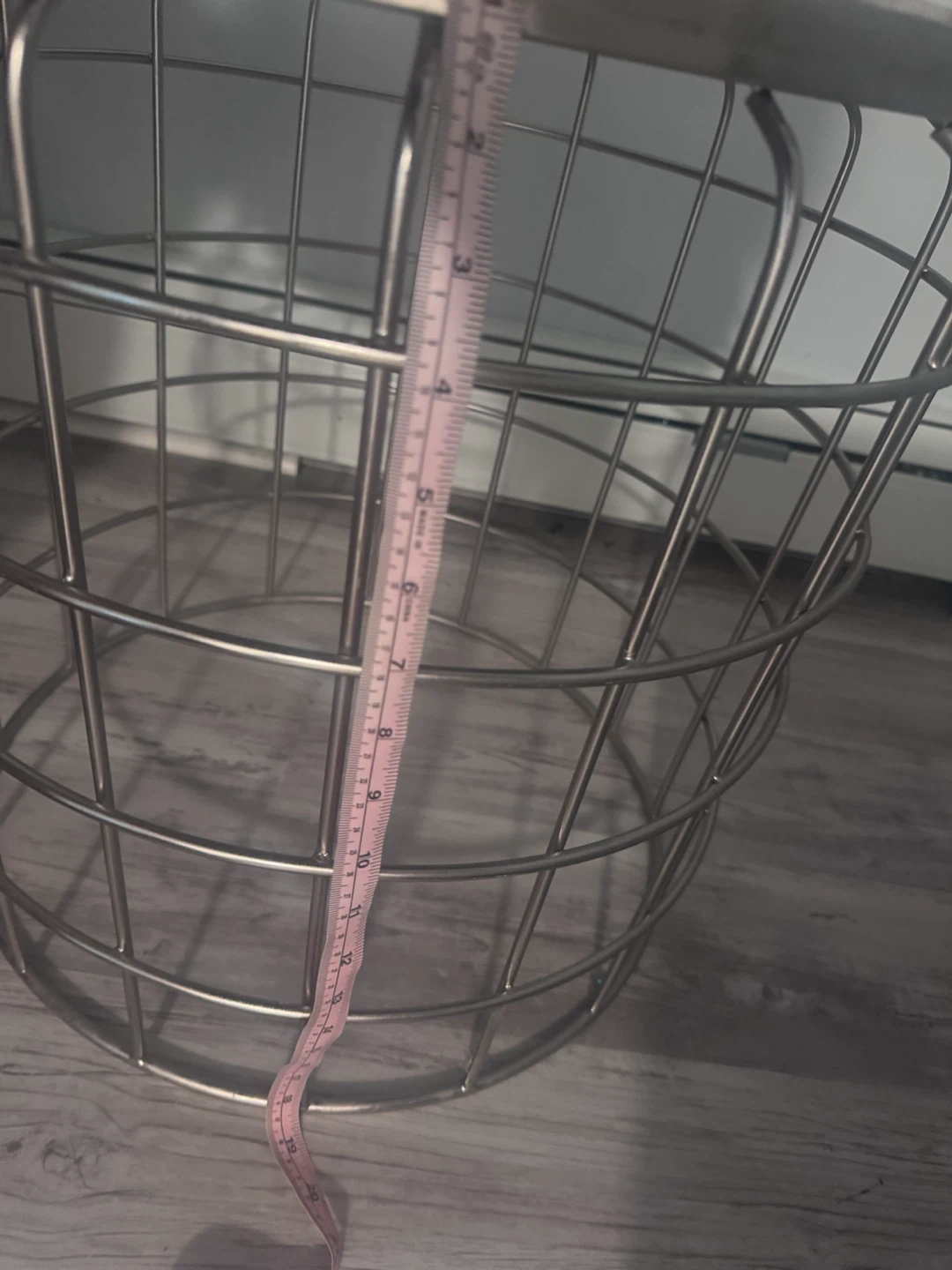 Metal Wire Side Table with Marble Top - photo 2