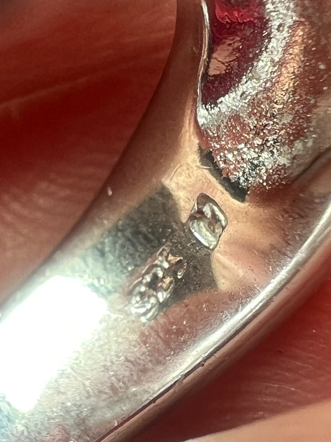 925 Silver and garnet, zirconia ring - photo 3