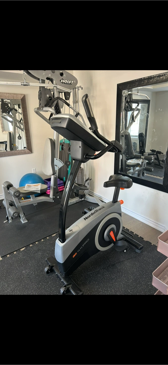 That’s a NordicTrack GX 4.1 Pro upright exercise bike.