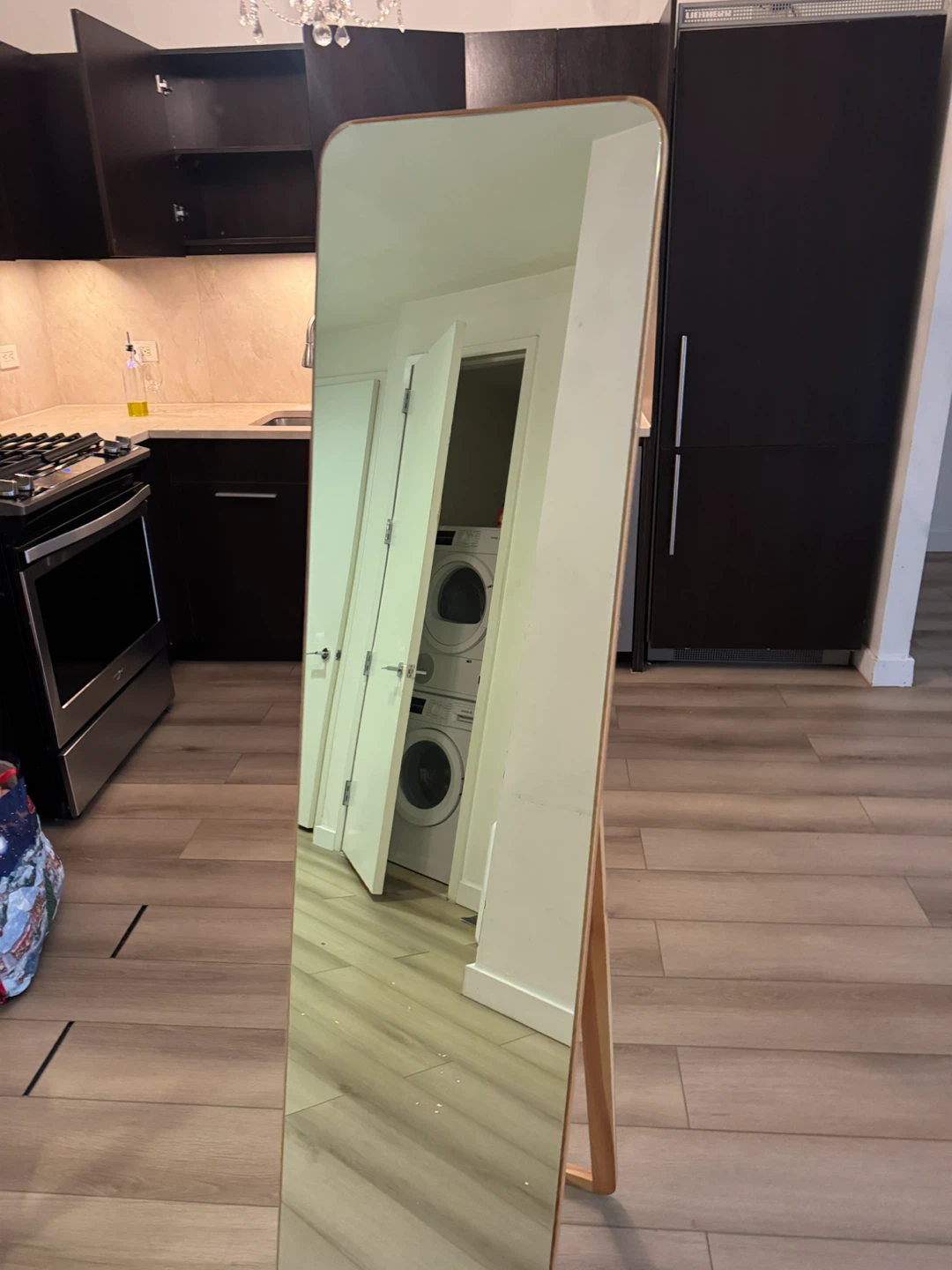 Mirror with stand
