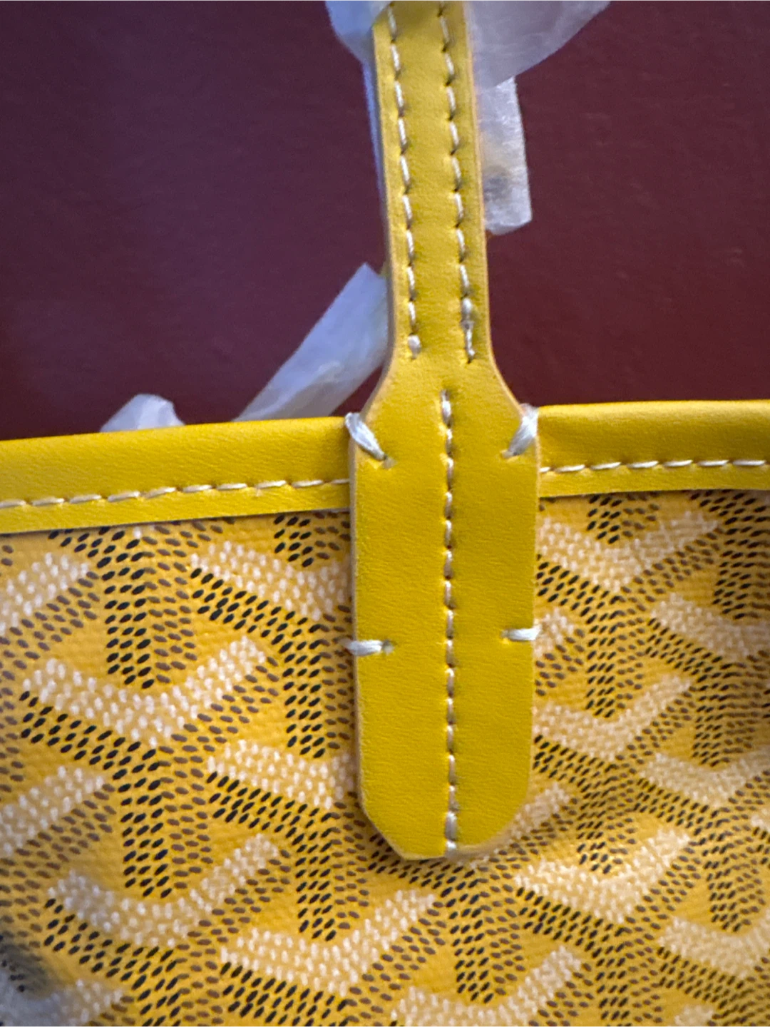 New Goyard Yellow Monogram Tote Bag - photo 3