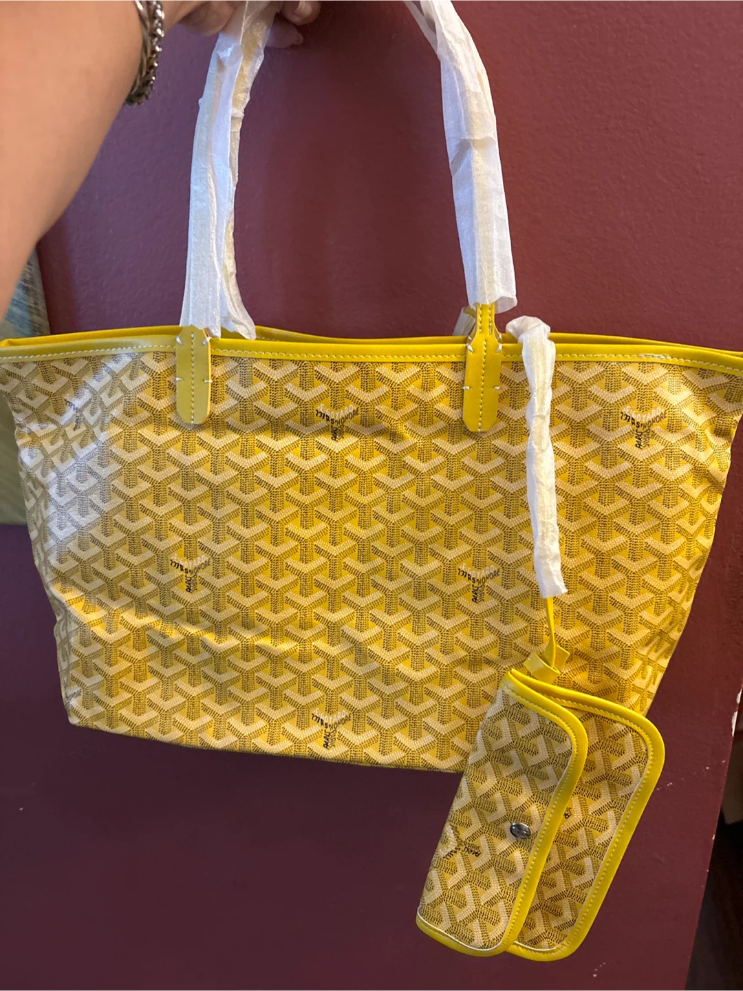 New Goyard Yellow Monogram Tote Bag - photo 5