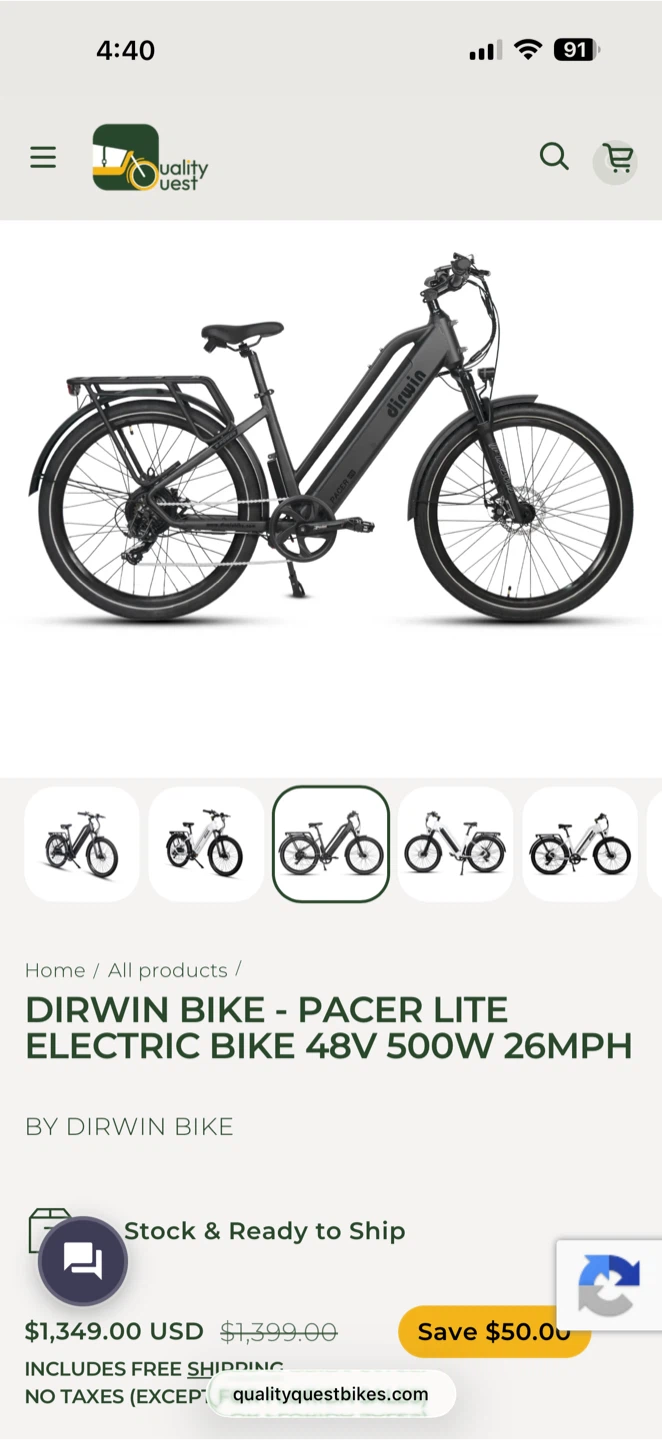 2026 Dirwin Pacer Lite Electric Bike - photo 3